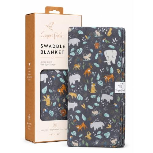 Copper Pearl Swaddle Blankets for Newborns | Soft Stretchy Receiving Blankets for Boys and Girls | Large 46 x 46 Inch Baby Blankets | Lightweight and Breathable Swaddles | Bengal