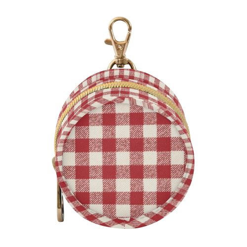Cherry Red Gingham Pacifier Holder Case