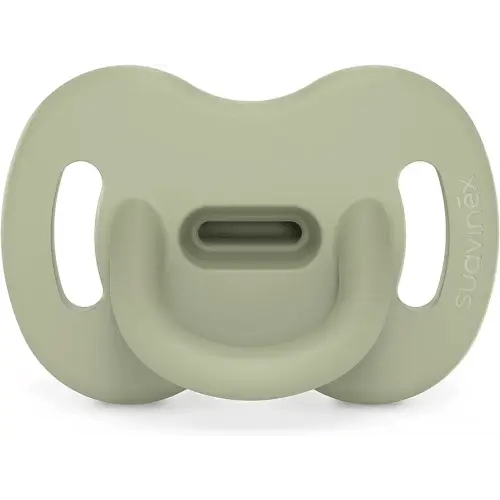 Color Essence SX PRO Silicone Baby Pacifier 1Pk, Made with 100% Soft Silicone, Baby Essentials Perfect for Breastfeeding Babies, Designed in Spain, 0-6 Mths, Jungle Green