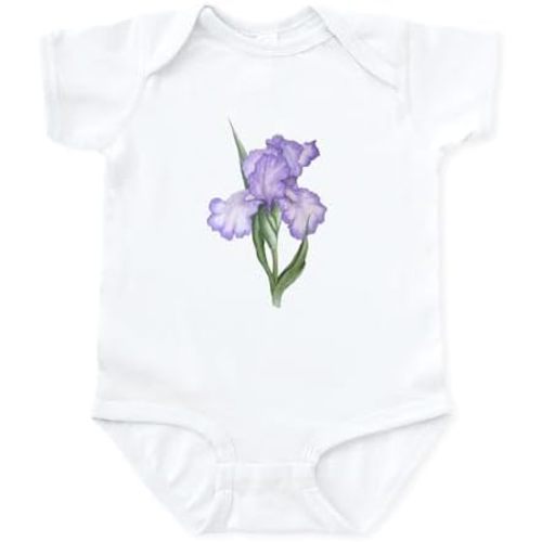 CafePress The Purple Iris Infant Bodysuit Cute Infant Bodysuit Baby Romper