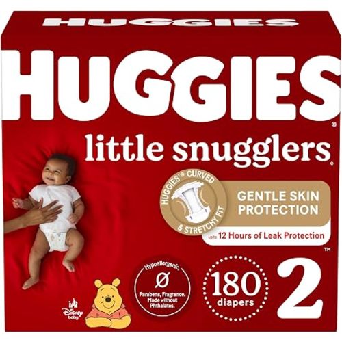 Huggies Little Snugglers Diapers Size 1, 198 Count (6 Packs of 33)