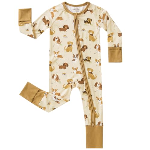pureborn Baby Infant Boys Girls Sleeper Snug Fit Viscose from Bamboo Pajamas 0-24 Months