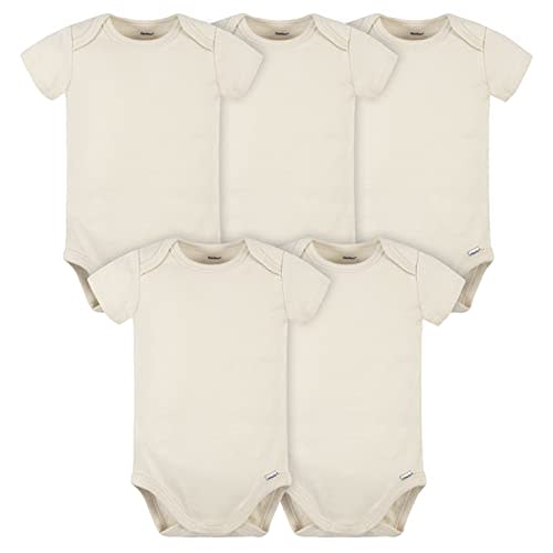 Gerber unisex-baby 5 Pack Onesies Multi-packs Bundle Interlock 180 Gsm