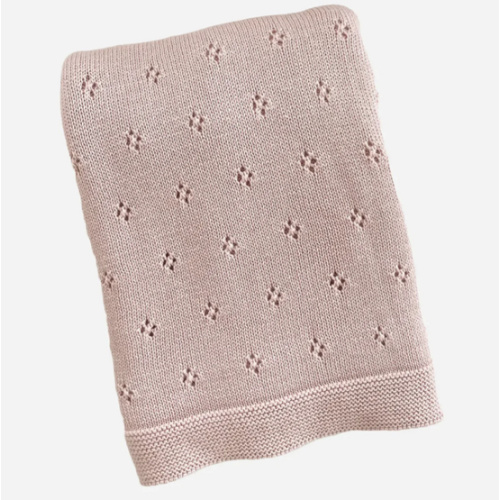 Cotton Heirloom Pique Baby Blanket