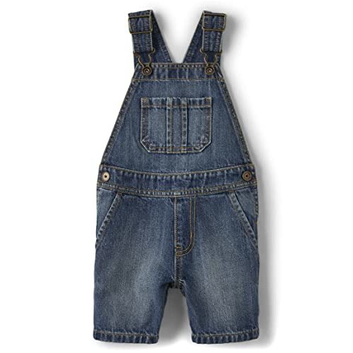 The Children's Place Baby Boys' And Toddler Denim Short Overall