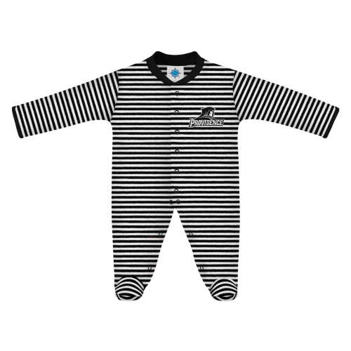 Providence Friars Striped Footed Romper | College Baby
