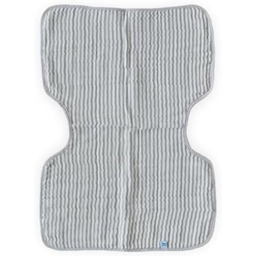 Little Unicorn Ultra-Absorbent Premium Burp Cloth | Soft on Baby's Skin | Larger Size | Ergonomic Design (Grey Stripe)