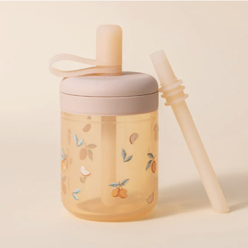 Silicone Training Cup with Straw