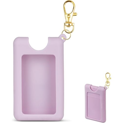 VANEST Silicone Case Compatible with Noshinku Pocket Hand Sanitizer, Protective Case with Keychain for Refillable Travel Size, Hand Sanitizer Spray Accessory