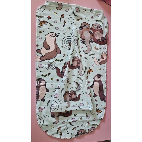 Burrito otter Baby Stuff Newborn Swaddle Blanket with Beanie Set, Soft New B6