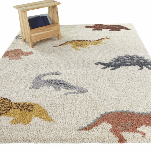 Mod-Tod Dinosaur Kids Dino Shag Area Rug