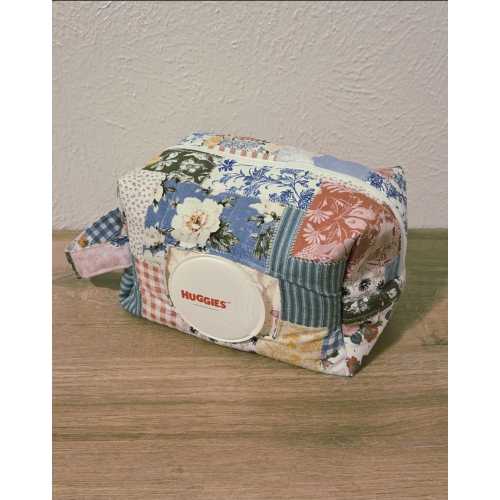 Colorful Patchwork Diaper and Wipe Pouch | Quick On The Go Diaper Bag | Diaper Pouch | Diaper Bag | Baby Shower Gift | Handmade