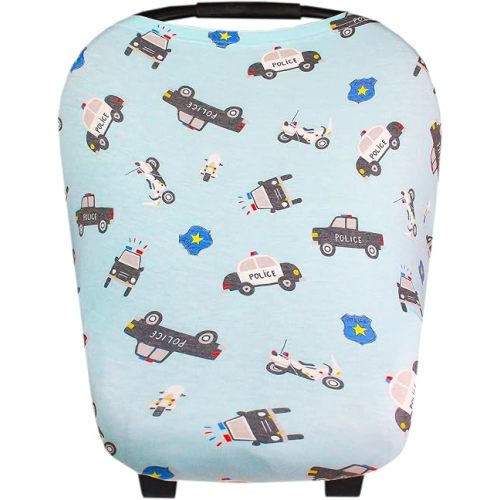 Copper Pearl Multi-Use Cover: Car Seat Covers, Nursing Cover, and Stroller Cover for Sun - Stretchy Fabric, All-Season Use, Stylish Designs, Easy Access for Moms - Leo