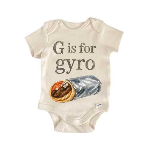 Greek Gyro Greece Onesie® Newborn Cotton Bodysuit Baby Shower Gift