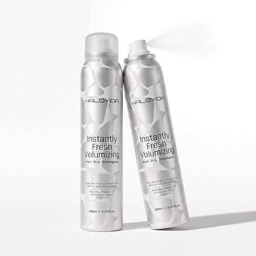 HALOVIDA Invisible Dry Shampoo, Instant Oil Control, Volumizing, 2-Pack