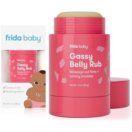 Frida Gassy Belly Rub for Infant Gas Relief, Belly Massage Made w/ Oil