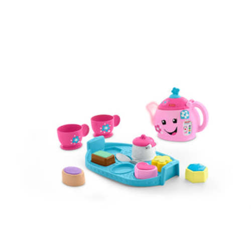 Fisher-Price Laugh & Learn Sweet Manners Tea Set Interactive Toddler Pretend Play, 11 Pieces
