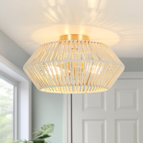 Bay Isle Home™ Nekoosa 2-Light 16" Semi Flush Mount & Reviews | Wayfair