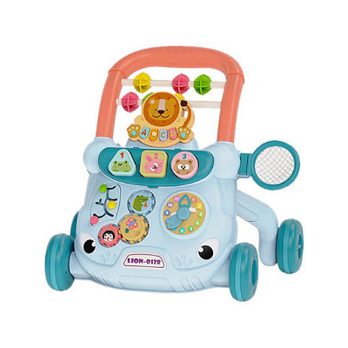 2-in-1 Baby Push Walker & Activity Center - Adjustable & Anti-Tip Design for First Steps