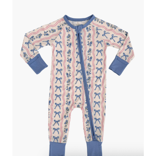 Amelia Bow Zipper Romper
