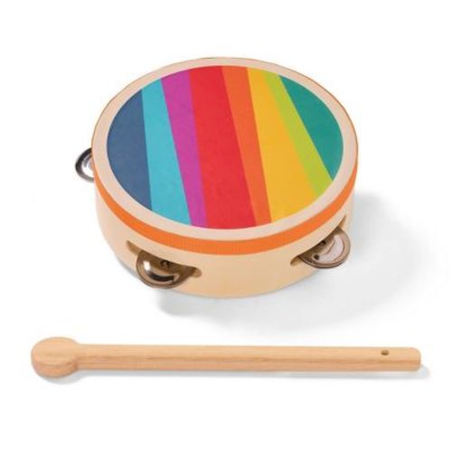 B. toys Make a Melody Tambourine - Wooden Musical Instruments for Kids