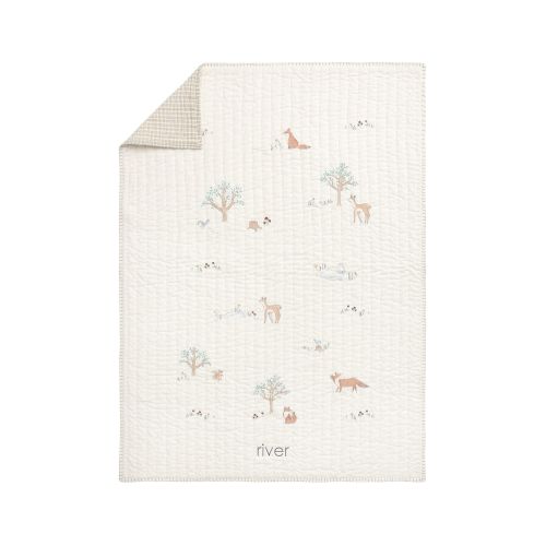 Rylee + Cru Woodland Baby/Toddler Quilt ,36x50, Multi