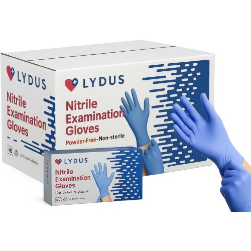 Nitrile Gloves Disposable Powder Free, Latex Free - Protective Gloves for Multi Use, Cooking, Cleaning 100-1000