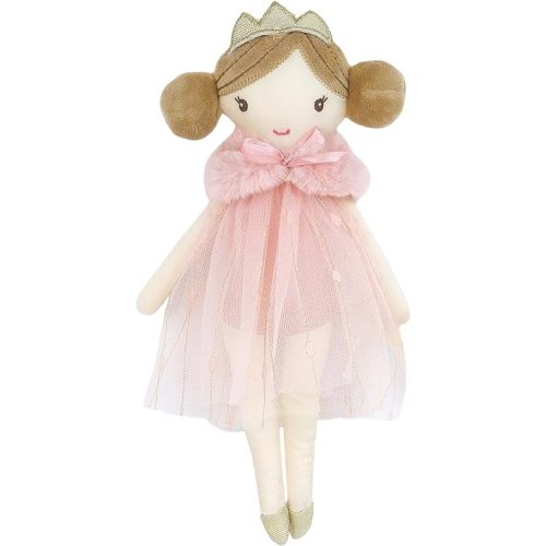 MON AMI Tinsley The Princess Pocket Doll - 10" Soft Plush Princess Toy for Kids, Stuffed Animal, Pocket-Sized Doll for Cuddling & Play, for Girls, Collectible Princess Toy