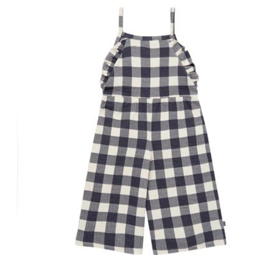 Girls' Ruffle Wide Leg Romper, 12M