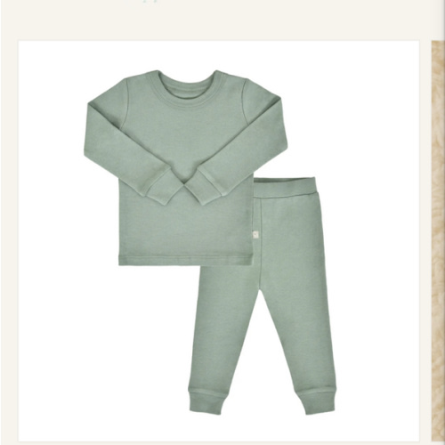 Toddler Pajamas - Basil Green| 100% Organic - Finn + Emma