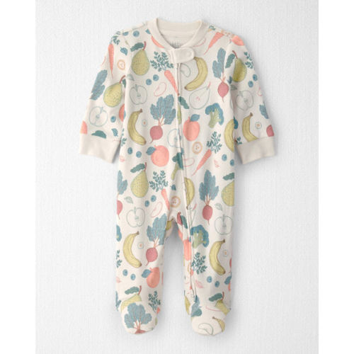 Baby Organic Cotton Sleep & Play Pajama in Veggie Fruit - Little Planet | Carter's, 3M