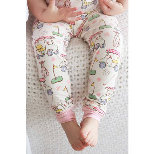 Country Club Cuties Two Piece Pajama Set | Pink