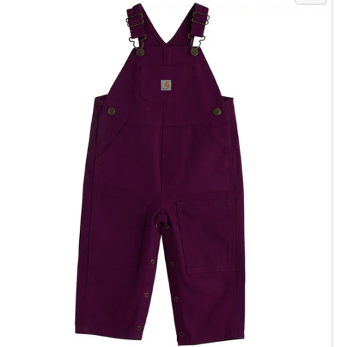 Girls' Loose Fit Canvas Bib Overall (Baby)