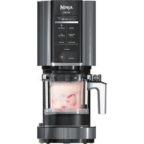 Ninja CREAMi Ice Cream Maker | 7-in-1 - IceCream, Gelato, Sorbet, Milkshakes, Mix-ins, Smoothie Bowls & More | Includes (1) Dishwasher Safe 16 oz. Pint with storage lid | Black | NC299AMZ