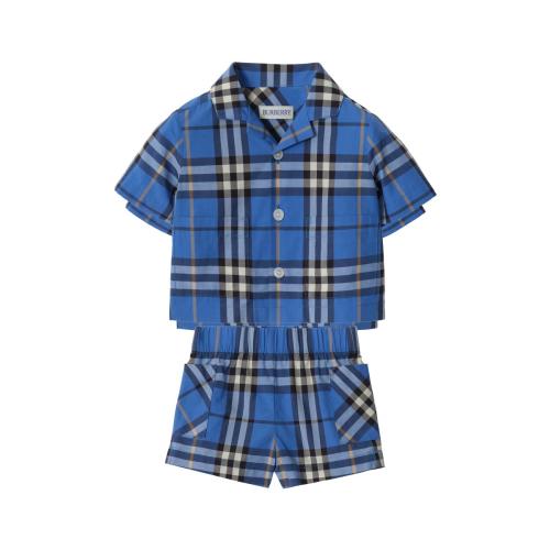 Burberry Baby Boy's Check Short-Sleeve Shirt & Short Sets | Saks Fifth Avenue