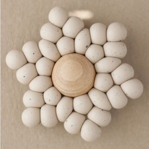 Speckled Vanilla Star Teether