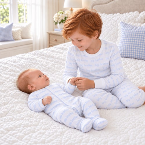 Big Brother & Little Brother Pajamas and Footie Set