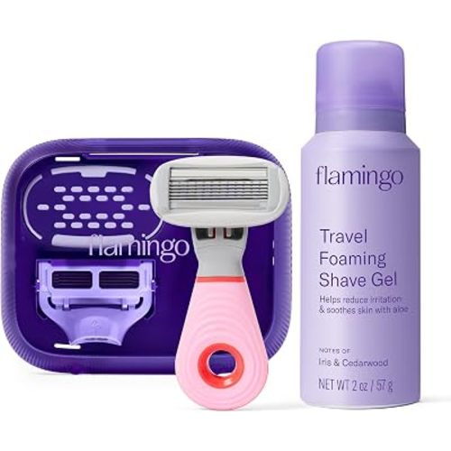 Flamingo Travel Razor Kit for Women - Body & Pubic Razor