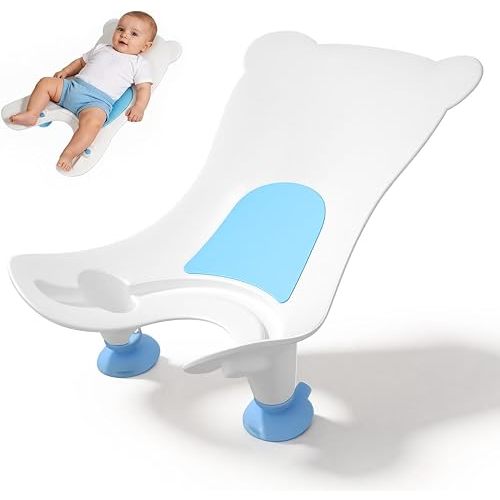 Totority Baby Wash Basin Ergonomic PP Material Newborn Toddler Portable Foldable Potty for Comfortable Bathing & Face Hand Cleaning, Space-Saving Design Ideal for Home Travel