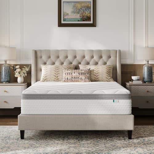 Novilla Full Size Mattress, 12 Inch Hybrid Mattress in a Box, Comfort Sleep|Pocket Innerspring for Motion Isolation, Supportive & Pressure Relief, CertiPUR-US Certified, Guest & Dorm