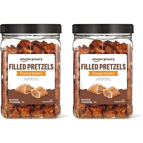 Amazon Grocery, Peanut Butter Filled Pretzels, 24 Oz (Pack of 2)