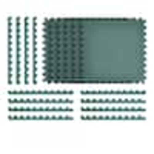 Norsk Dark Green 24 in. x 24 in. x 0.47 in. Foam Interlocking Floor Mat (6-Pack) 240347