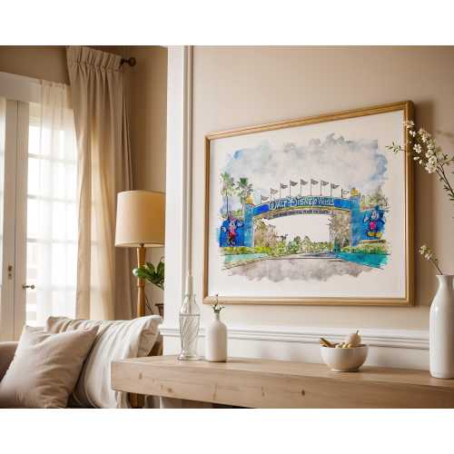Walt Disney World Arch, Watercolour Print, Disney Prints, Disney Posters, Disney Archway, Disney World Prints, Disney Wall Art