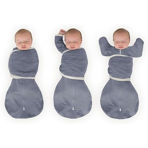 SwaddleDesigns 6-Way Omni Swaddle Sack Arms Up Swaddle for Newborn, More Options to Calm Startle Reflex, Improves Sleep