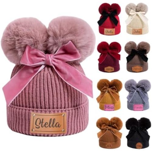 Custom Toddler Baby Beanies Personalized Baby Kids Knit Hat