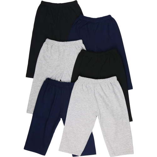 ToBeInStyle Boy's 4-Pack Casual Capri Cotton Pants Relaxed Fit - Basic - 3-6 Months Old