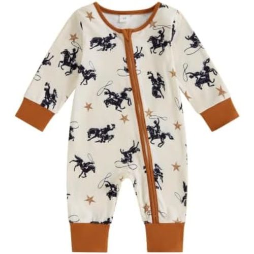 Western Baby Boy Clothes Cowboy Baby Outfit Knight Romper Jumpsuit