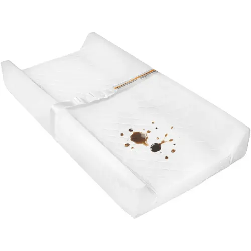 Waterproof Baby Changing Pad, Non-Slip Wipeable Diaper Changing Mat with Safety Strap 32x16 Inch Infant Diaper Change Pad Suitable for Dresser & Table