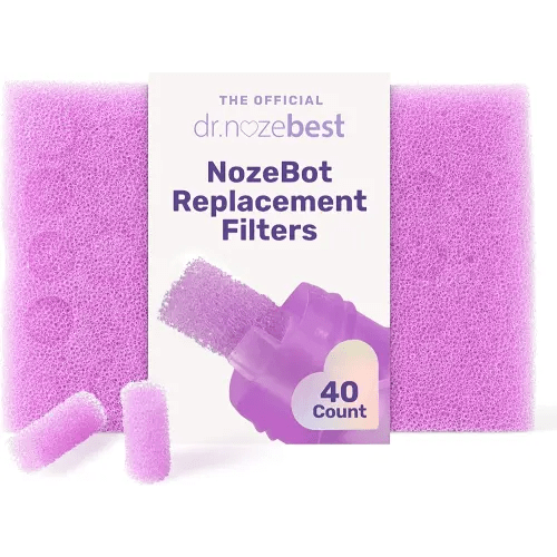 Dr. Noze Best | NozeBot Replacement Filters - Electric Baby Nasal Aspirator | Pediatric ENT-Designed Baby Care for Nose Sucker | Filters | Aspirator Filters