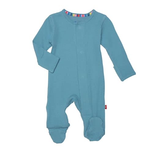 Magnetic Me Boys Modal Magnetic Baby Footie Pajamas | Silky Soft Modal Fabric | Baby Sleepers Available in Sizes PRE - 24M